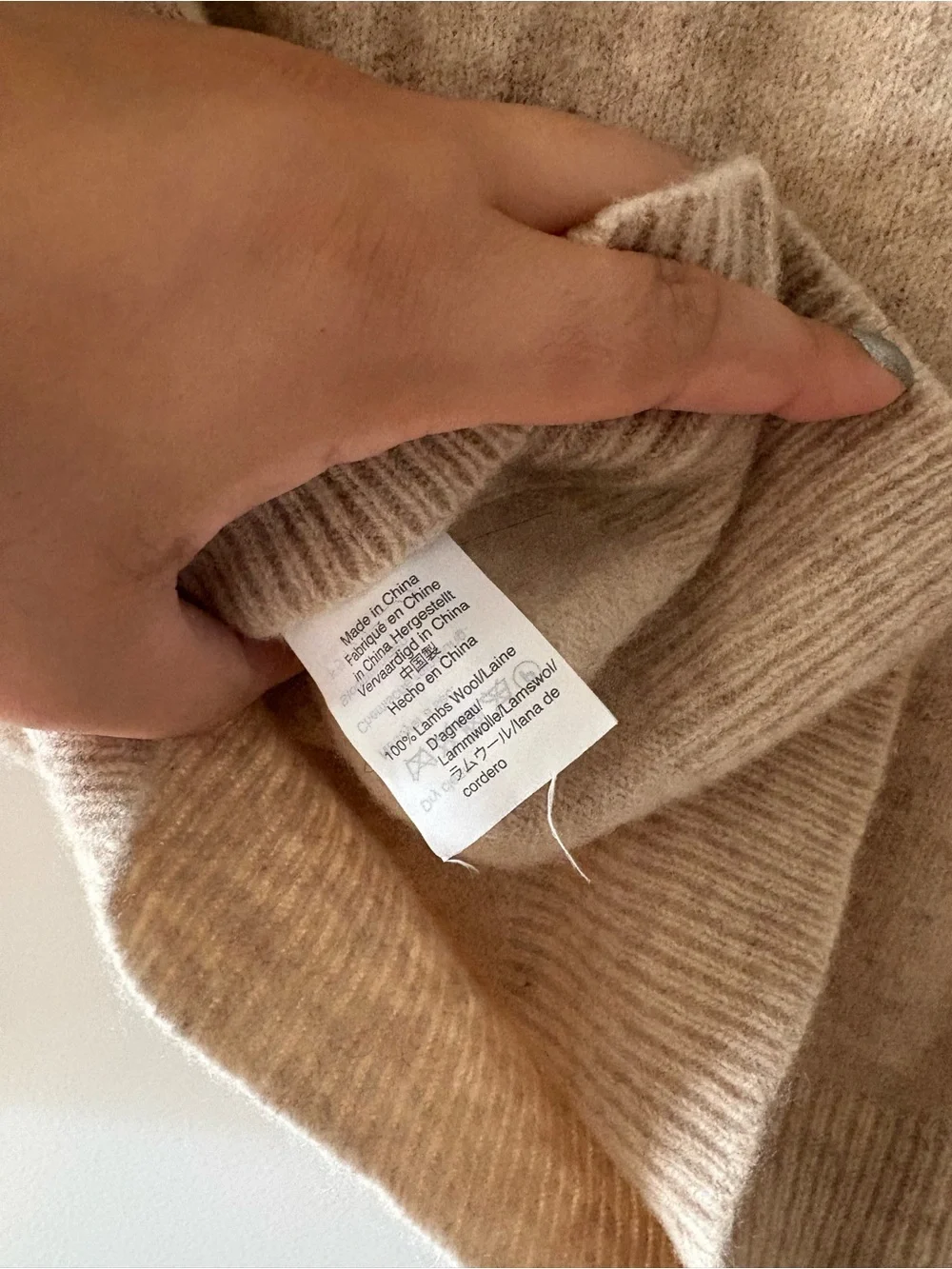 J. Crew Beige Fair Isle Wool Sweater